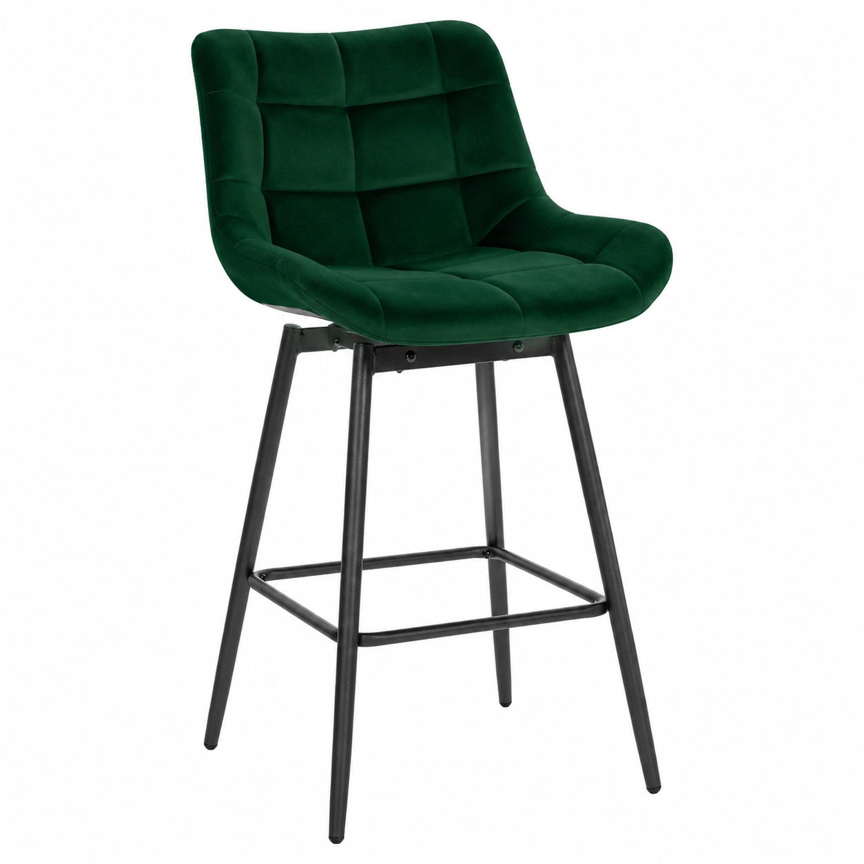 tabouret-de-bar-pivotant-avec-dossier-et-assise-en-velours-vert-fonce-xingnp8357jj